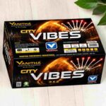 City Vibe - 3x12 2 Step White Glittering with Red tails -1 Pc /Box