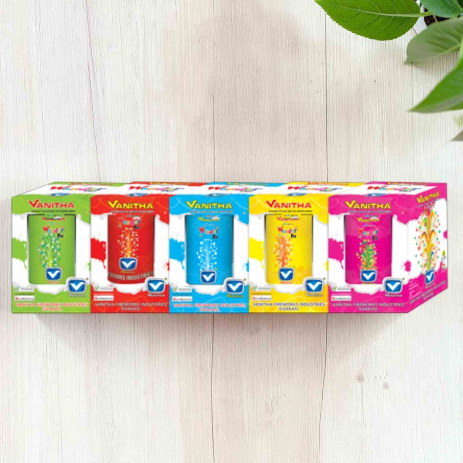 60-100kb.jpg Wonder pot mix - 5 in 1 Multi colour Fountain -5 Pcs /Box - Image 1