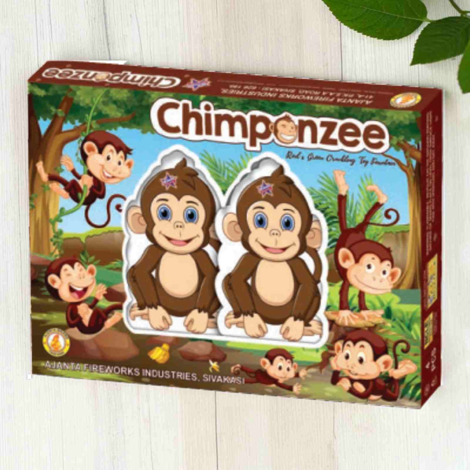 63-100kb.jpg Chimpanzee - Red & Green Fountain -4 Pcs /Box - Image 1